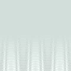 Seamless vector ornament. Modern geometric light blue pattern with repeating white wavy lines