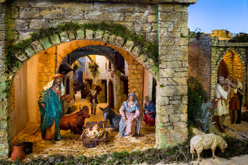 The traditional image of Christmas in Catholicism created annually a holiday embodiment.