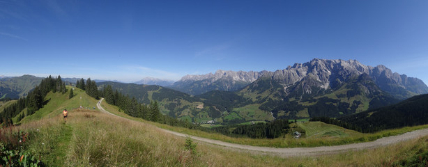 The mountains above Dienten, Hochkoenig, Austria