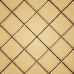 Fototapeta na wymiar Vector illustration of vertical square beige ceramic tiles.