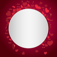 circle valentine background