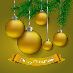 golden christmas background