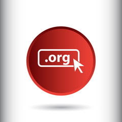 Domain ORG icon. Top-level internet domain