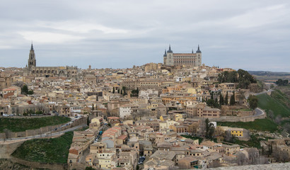 Fototapeta na wymiar Panoramic view of Toledo