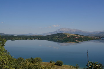 Fototapeta na wymiar Lake in Croatia, year 2010