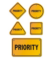 priority signs