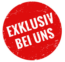 Exklusiv bei uns Stempel rot grunge