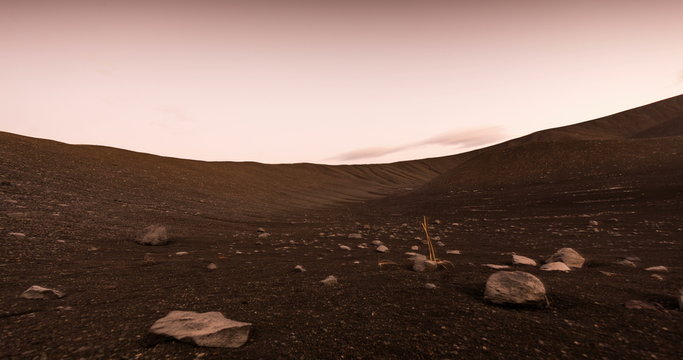 Mars surface landscape