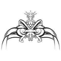 decorative elements in vintage style for decoration layout, fram