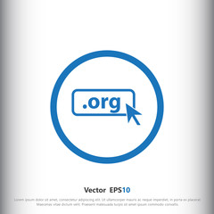 Domain ORG icon. Top-level internet domain