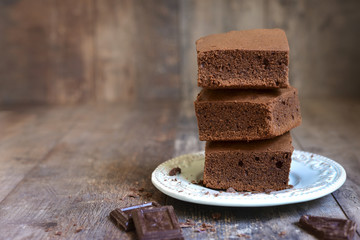 Chocolate brownies.