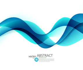 Abstract vector background, futuristic wavy 