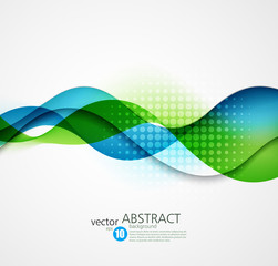 Fototapeta na wymiar Abstract vector background, futuristic wavy 