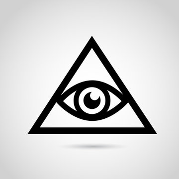 Iluminati vector icon.