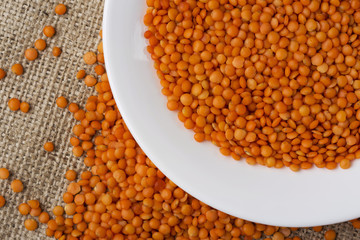 handful of red lentils