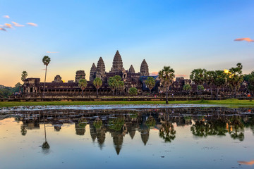 Angkor Wat Temple , Siem Reap , Cambodia - obrazy, fototapety, plakaty