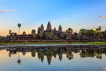 Foto op Canvas Angkor Wat Temple , Siem Reap , Cambodia © Noppasinw