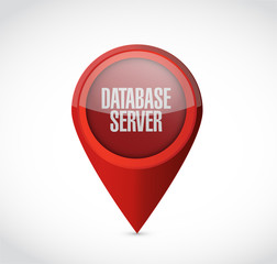 database server pointer sign illustration design