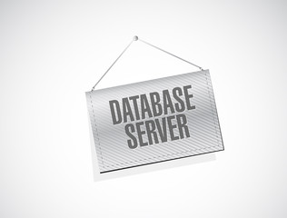 database server banner sign concept illustration