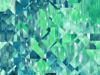 abstract background. blue and green mosaic