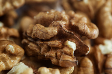 Kernel of a Walnut on The Table