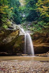 Obraz premium Waterfall in the Forest tall