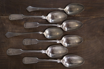 Vintage silver spoons