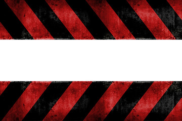 Isolated warning zone pattern in red and black stripes