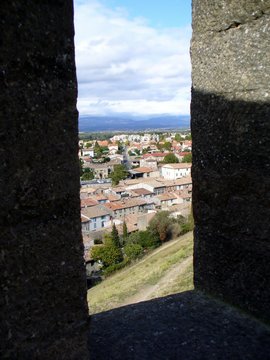View over the old town of Carcassonne, France.