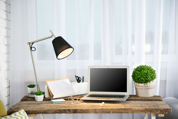 Modern workplace at home