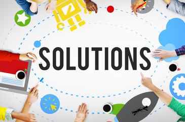 Solution Innovation Solving Progress Strategy Plan Concept