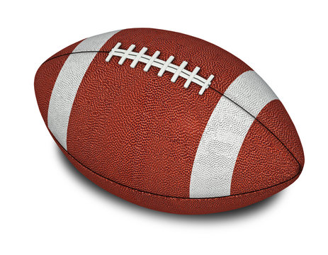 American Football ball. 3d render
