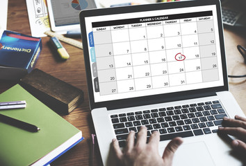 Calender Planner Organization Management Remind Concept