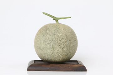 Melon on a white background.