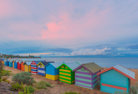 Brighton bathing houses, Australia