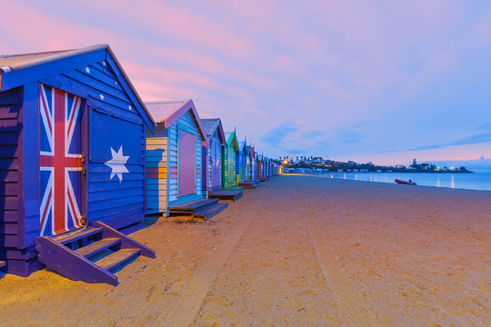 Beautiful Brighton bathing houses, Australia