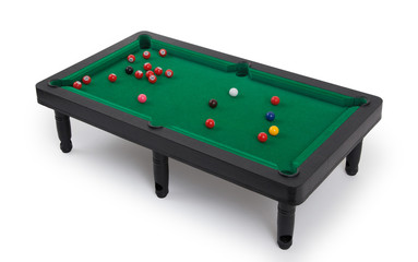 Miniature billiard table
