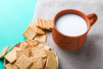 breakfast with crackers