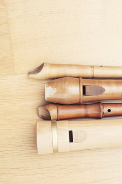 Variation of wooden recorders