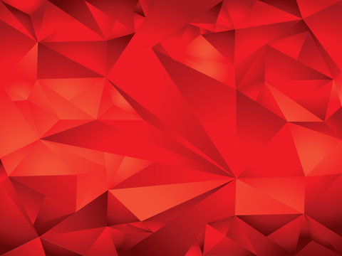 red polygon background