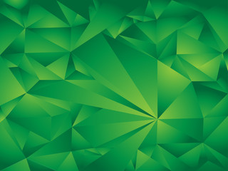 green polygon background