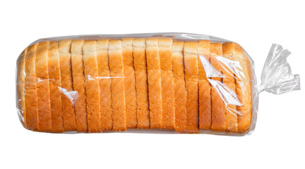 Bread in plastic bag. - 101878490