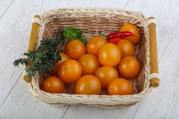Yellow cherry tomato