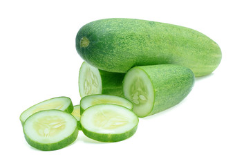 Cucumber isolated on white background