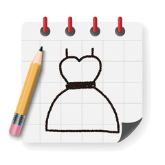 dress doodle drawing