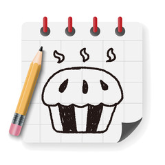 cupcake doodle drawing