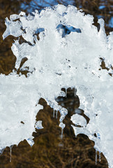 Sunshiny melting ice figure.