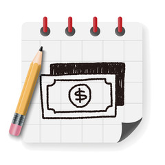 money bill doodle drawing