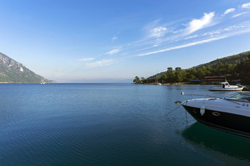 Naklejka na ściany i meble View from Gokova seaside Mugla Turkey