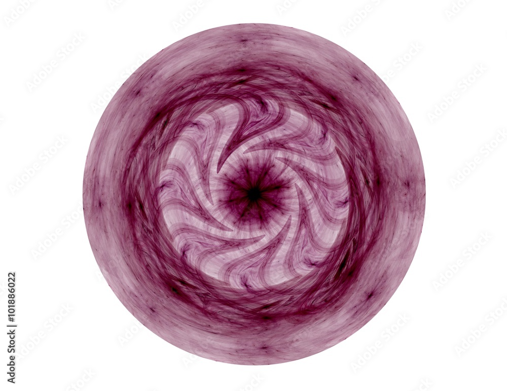 Poster elementary particles series. interplay of abstract fractal forms on the subject of nuclear physics s